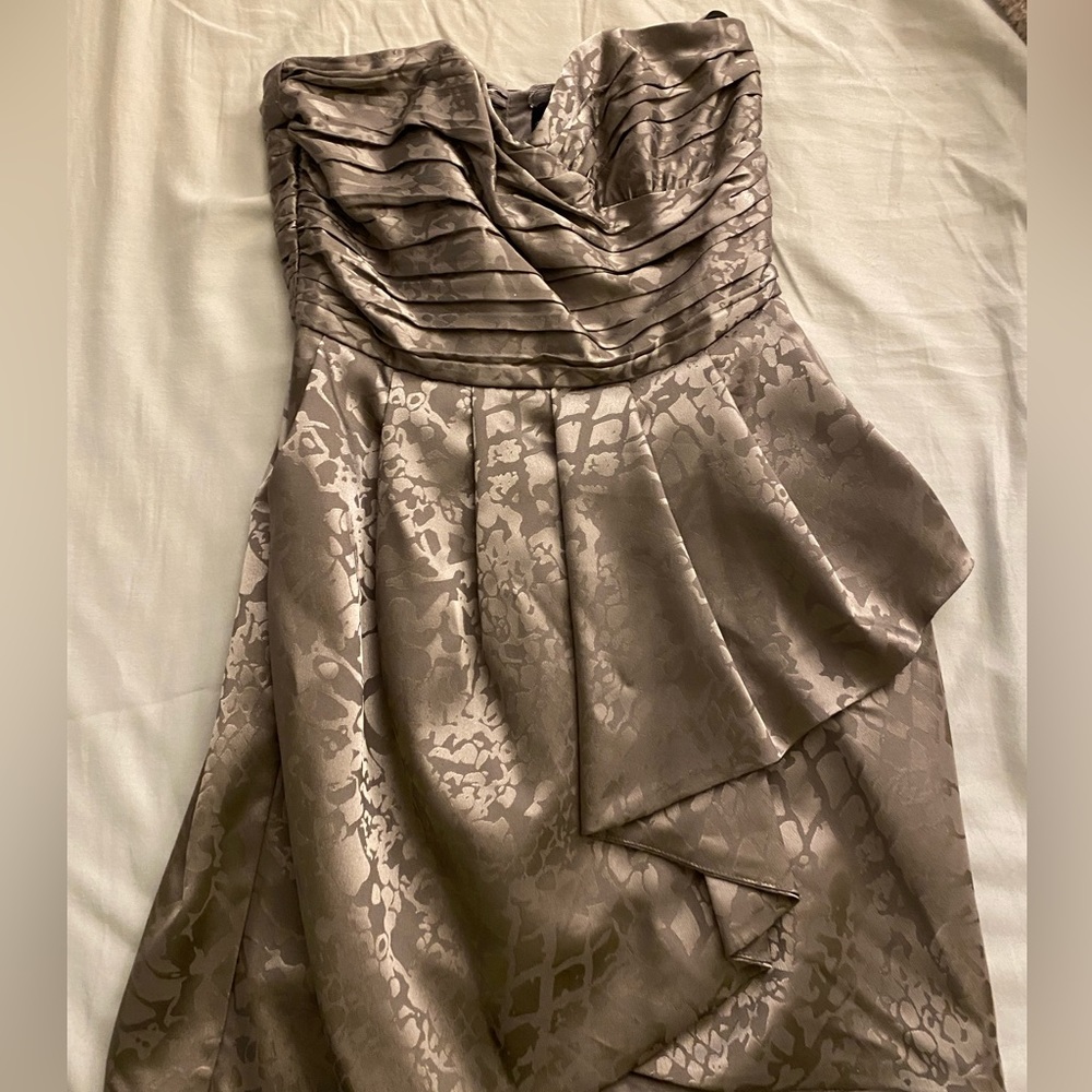 Silver H&M mini dress with pattern